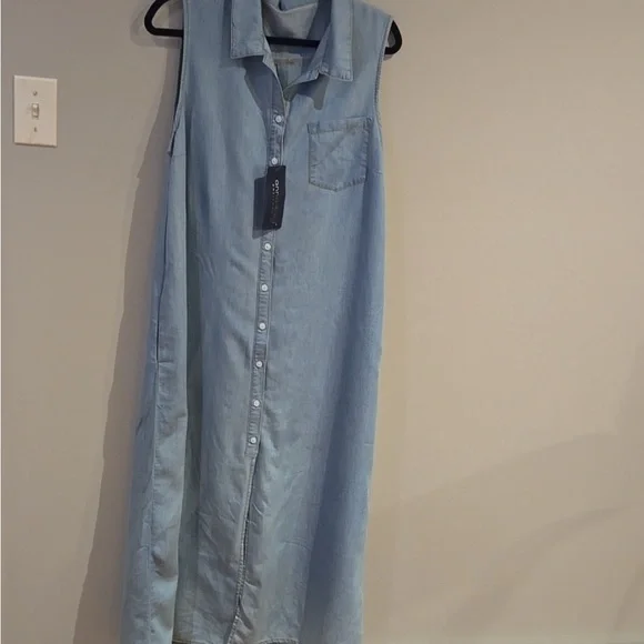 Anna-Kaci Denim Chambray Dress  Size XL - Picture 2 of 7